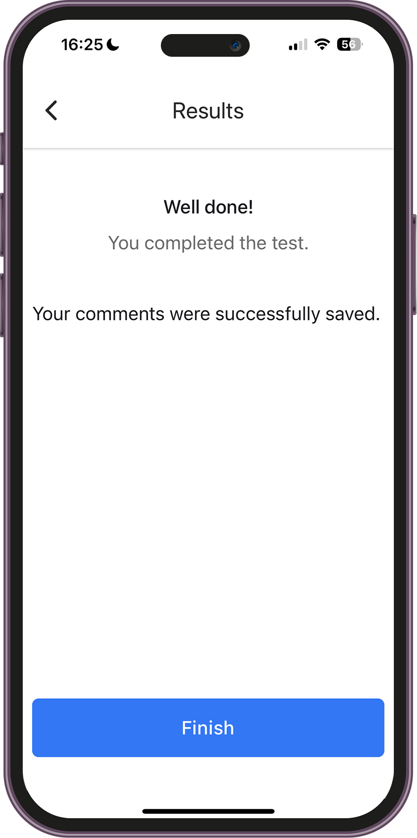 Comments about the testing 3