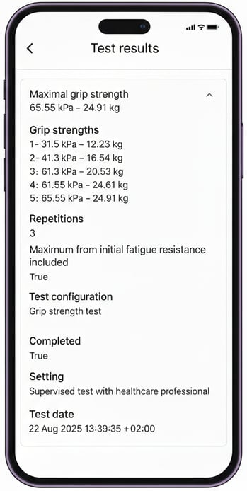 EfortoVitality_Test_Results