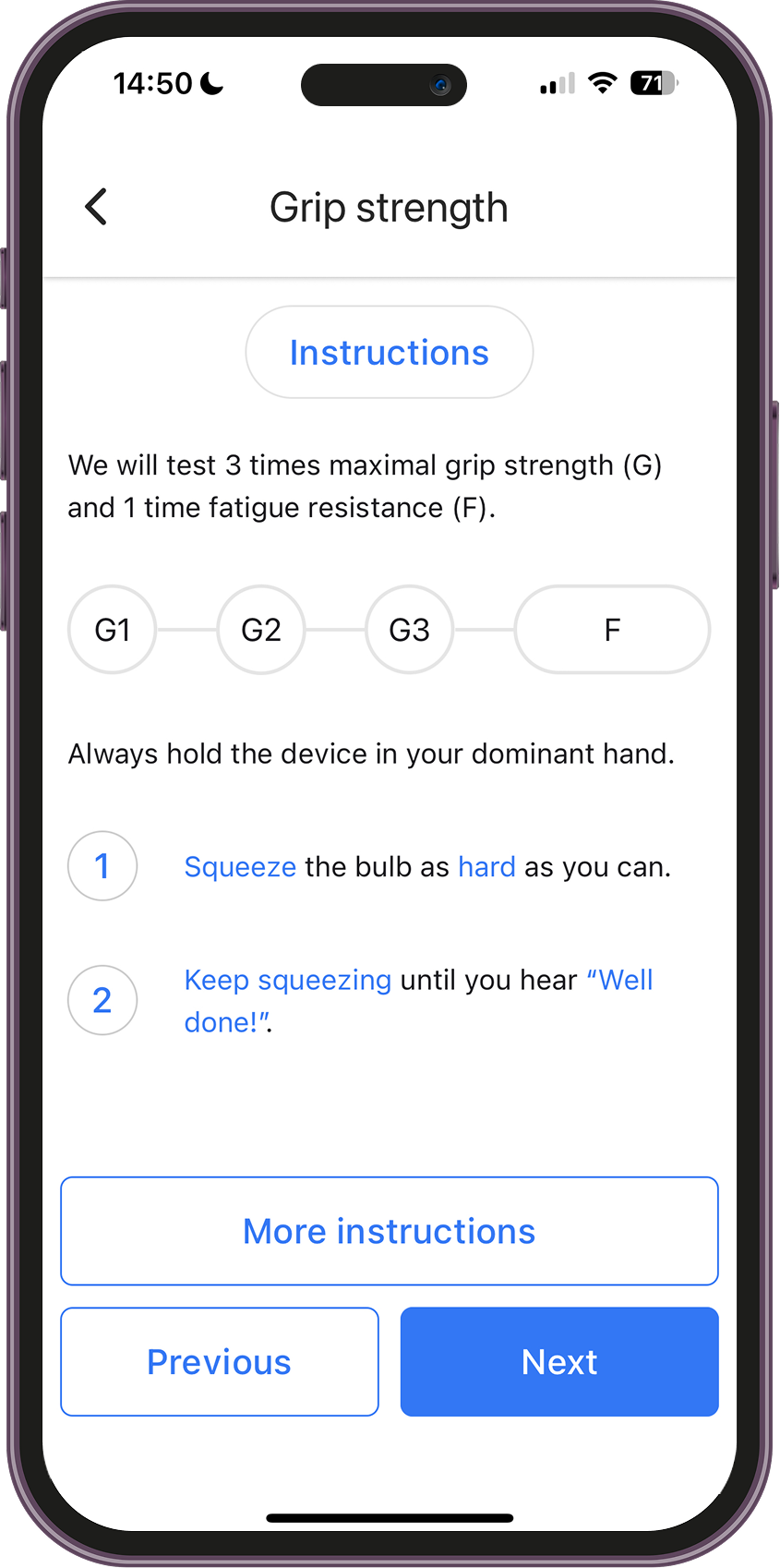 Muscle capacity test 0