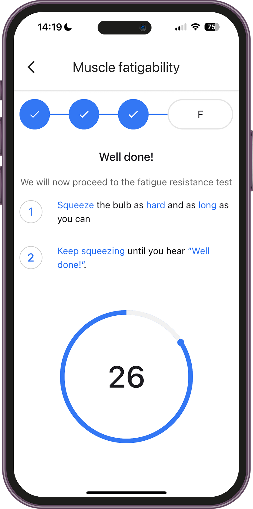 Muscle capacity test 2