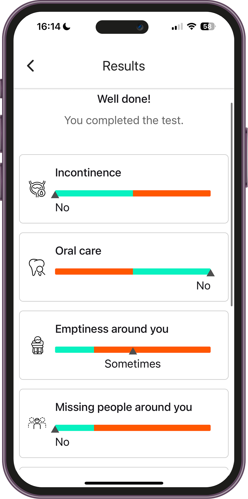 Risk factors questionnaire 4