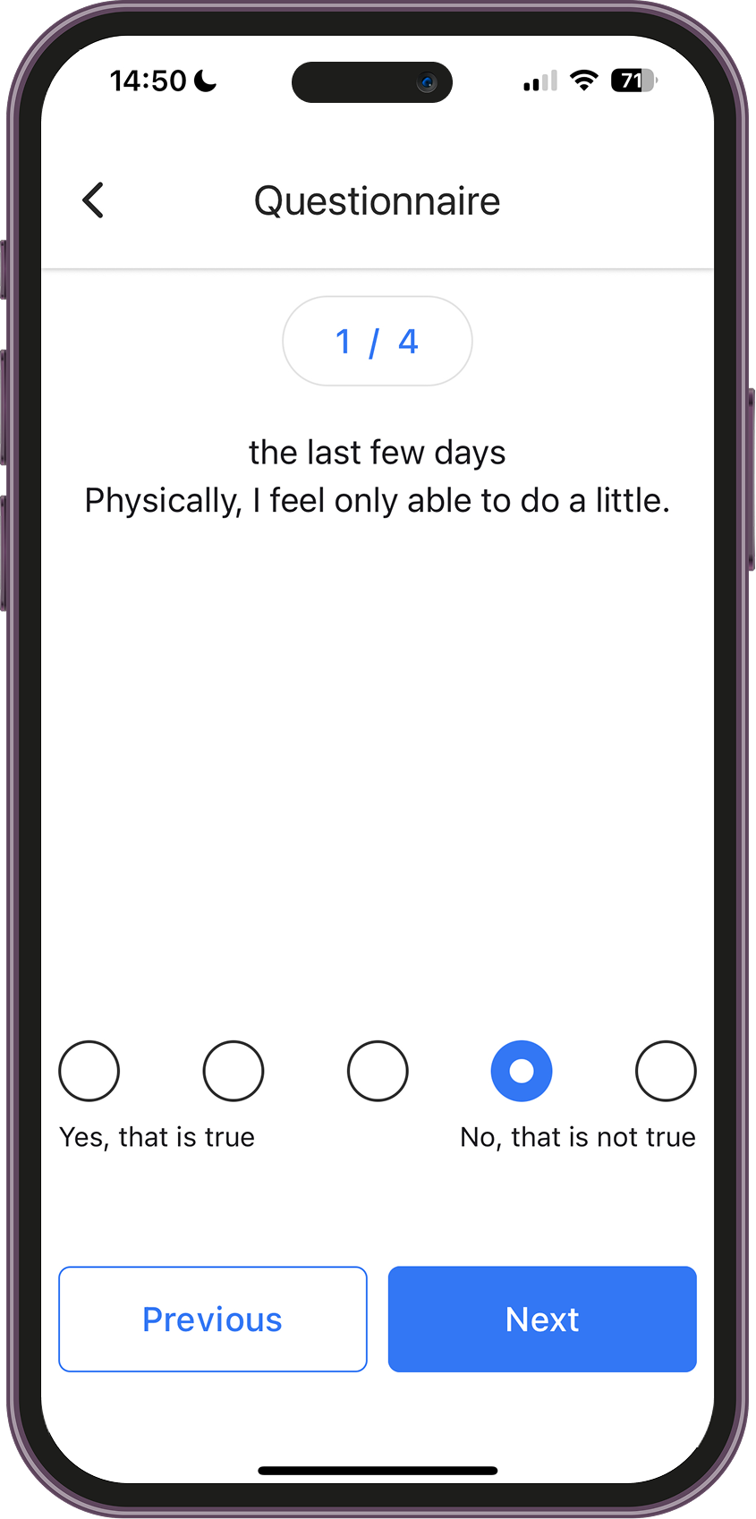 Vitality capacity test 2