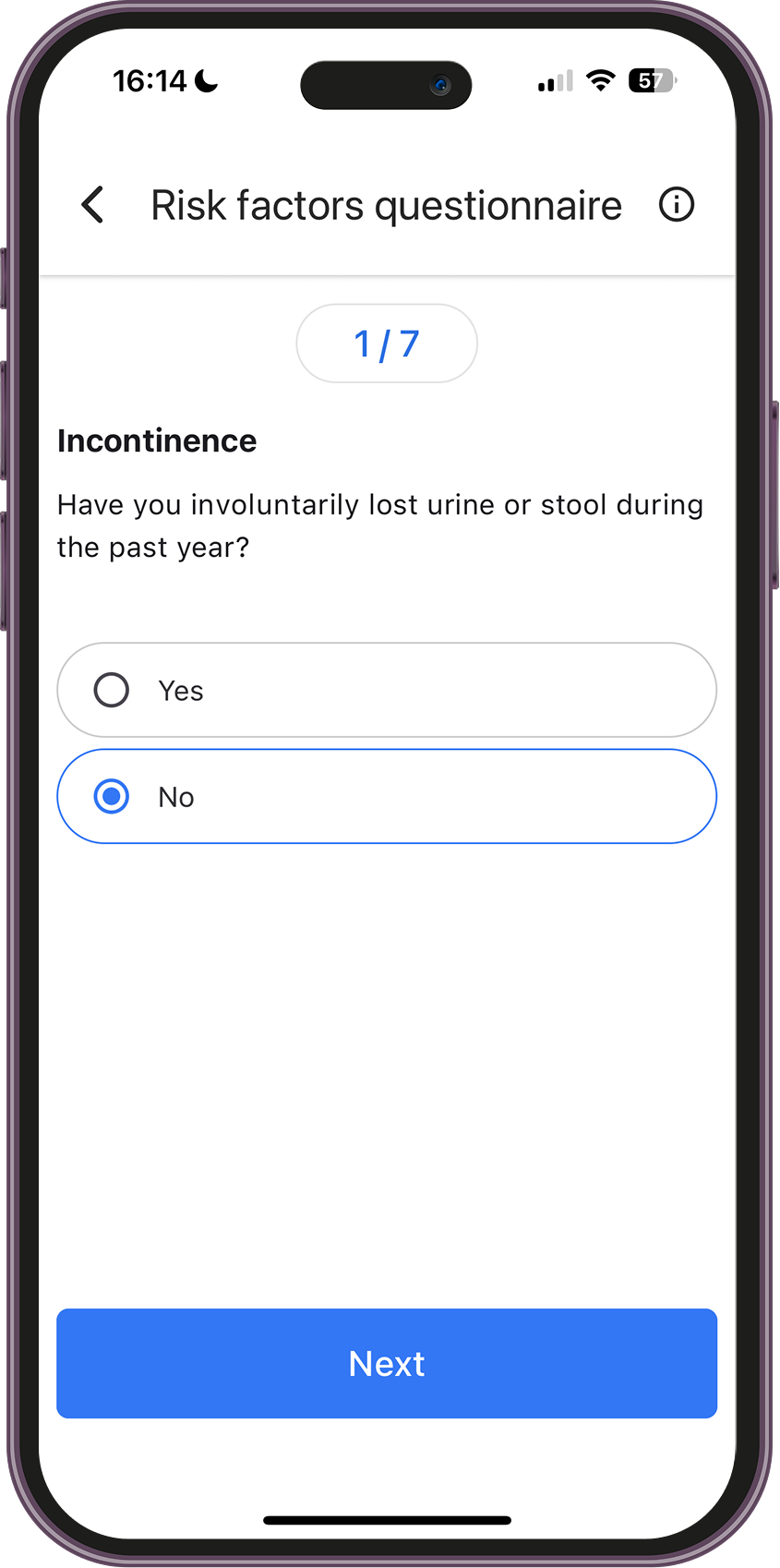 10 - Risk factors questionnaire 2